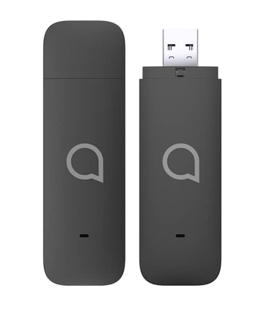 Dongel aansluiten op USB-poort