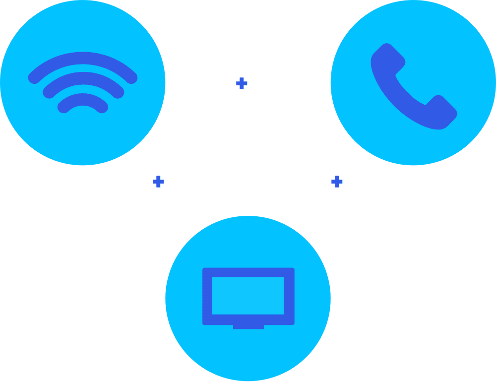 Internetpakket met tv en bellen