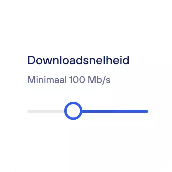 Downloadsnelheid filter