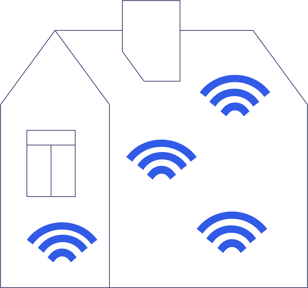 Overal wifi-punten in huis