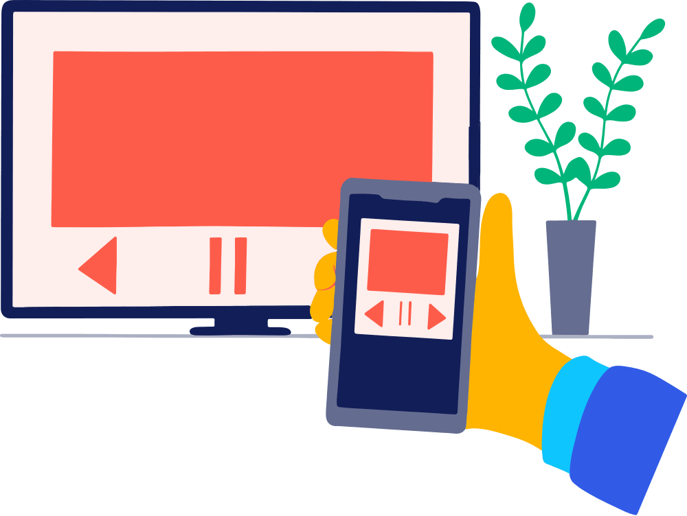 Streamen vanaf een telefoon naar tv