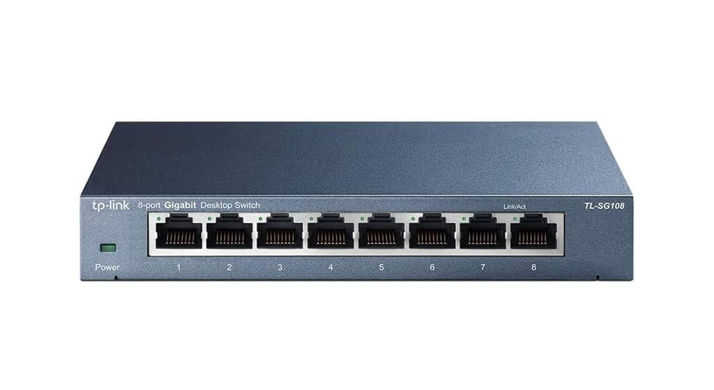 Switch van TP-link met 8 poorten