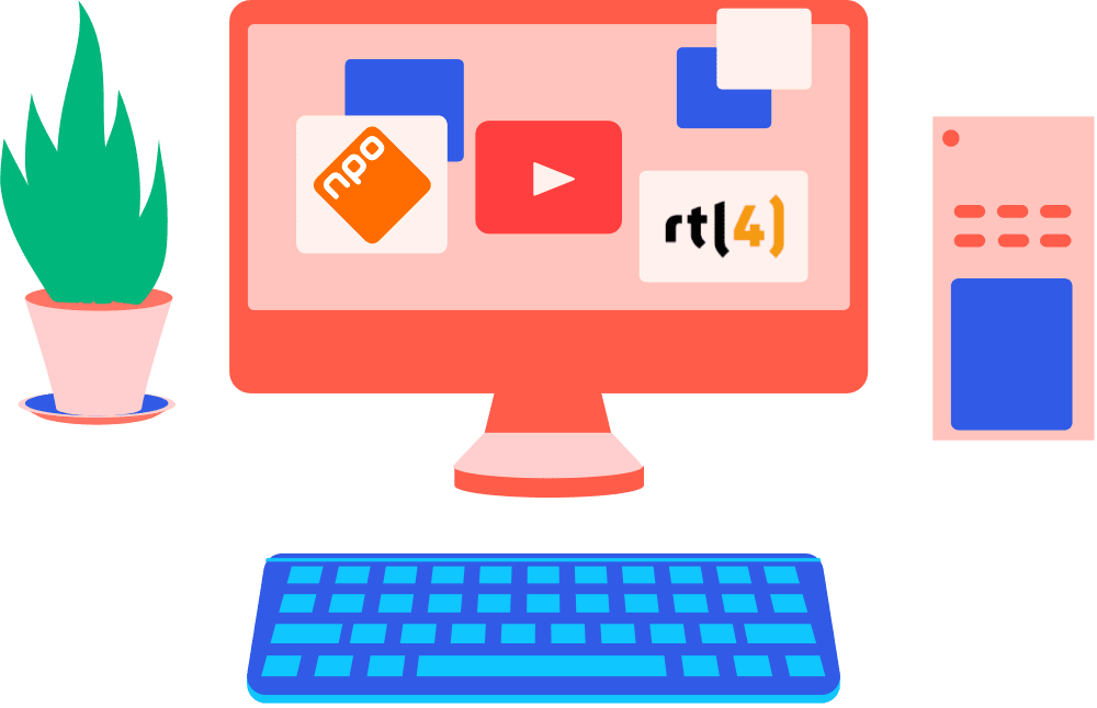 Tv kijken op een computer