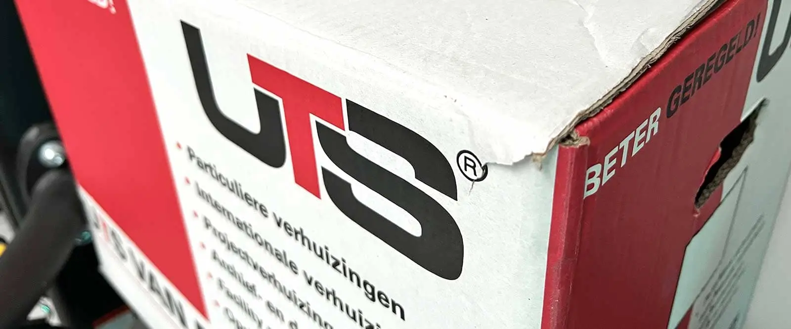 Verhuisdoos van dichtbij